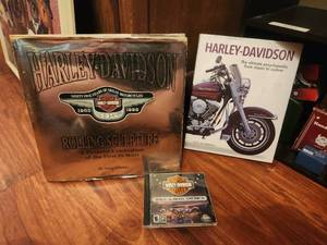 lot 200 image: Harley Davidson lot - Books & game
