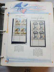 lot 295 image: Binder of United States Commemoratives - Stamp collectibles