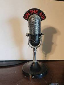 lot 308 image: On the Air Microphone - AMFM radio -as pictured
