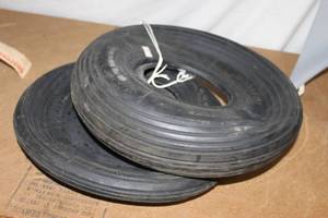 lot 20 image: Two Carlisle Front Tractor Tires 4.00-6nhs