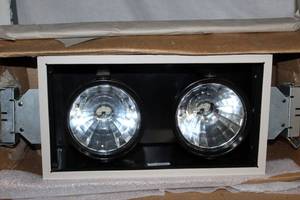 lot 118 image: Indy Recessed Double Light, light fixture