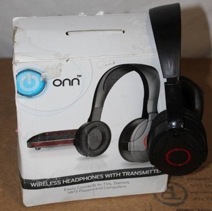 lot 166 image: Onn Wireless Headphones with Transmitter