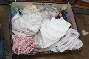 lot 171 image: Box of Misc. Linens as shown