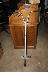 lot 132 image: Vintage PoGo Stick� still has Pogo Left,,