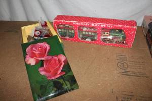 lot 155 image: This, that, and you Never Know - Porcelain train set and misc.