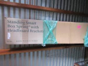 lot 94 image: bran new queen size box spring in box, 795914 new new new