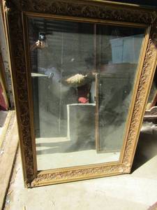 lot 150 image: 23 x 30 framed wall mirror
