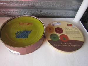 lot 155 image: set of 4 Bill Gaither INSPIRATIONAL  DESERT PLATES