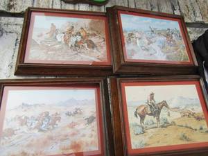 lot 180 image: Various framed Indian art qty 5  1214