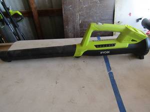 lot 27 image: Ryobi 18 Volt blower no battery, in good condition
