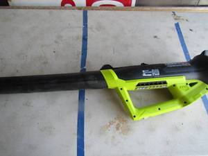 lot 97 image: Ryobi 18 Volt blower no battery, in good condition