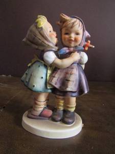 lot 41 image: Mj Hhummel figurine telling her secret 1943 made in W Germany