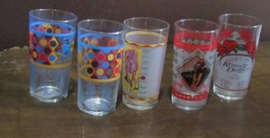lot 55 image: Various lot of Kentucky Derby 8 oz glasses 123RD, 129TH, 139TH, from years 2001,2003,,2013 qty 5
