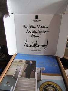 lot 77 image: DONALD TRUMP Book with SIGNED BOOK PLATE,  comes in original packaging bran new