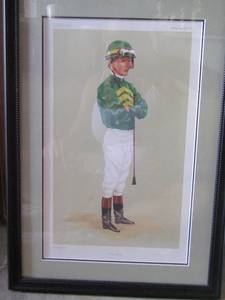 lot 93 image: Lexington Kentucky KEENELAND  Jockey photos framed Craige Perret 2006- Mike Smith 2006- Roby Albarado 2006, all sizes 1813