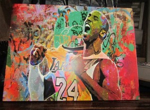 lot 126 image: Canvas art of the legendary Kobe Bryant, 18X24   LEGENDART WALL ART