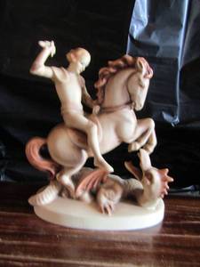 lot 150 image: Mj Hummel SAINT GEORGE SLAYS THE DRAGON # 55 W.Germany