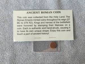 lot 20 image: Ancient Roman Coin - collected from the Holy Land