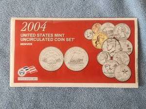 lot 29 image: 2004 United States Mint Uncirculated coin set - Denver