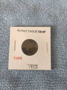 lot 56 image: 1858 Flying Eagle Cent - rare coin