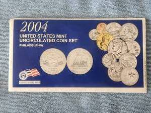 lot 59 image: 2004 United States Mint Uncirculated coin set - Philadelphia