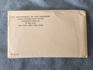 lot 86 image: 1972 Uncirculated coin Set -Department of the Treasury