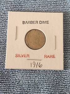 lot 137 image: 1916 Barber Dime - Silver - Rare