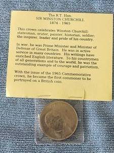 lot 143 image: The R.T. Hon. Sir Winston Churchill 1965 Commemorative coin