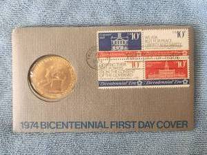 lot 170 image: 1974 Bicentennial First Day Cover - John Adams
