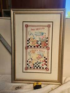 lot 45 image: Dat Dreams and Sunny Days print framed and matted - signed and numbered