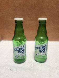 lot 103 image: Rolling Rock beer bottle Salt & Pepper shakers
