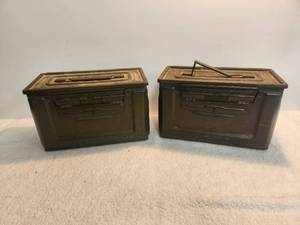 lot 213 image: Selection of 2 United 50 cal ammo metal boxes