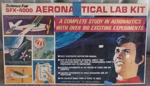 lot 43 image: Science Fair Aeronautical Kit with intsructions---Appears to be incomplete