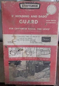 lot 47 image: Craftsman 8 Molding and Dado Guard for Radial Saws