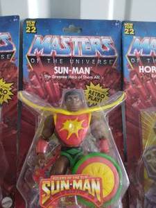 lot 88 image: Retro Play Masters of the Universe Sun-Man---NIP