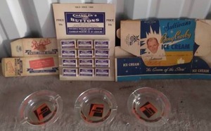 lot 12 image: Misc. Lot of Vintage Advertising Pieces