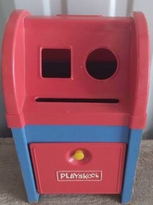 lot 100 image: Vintage Playskool Postal Station Toy