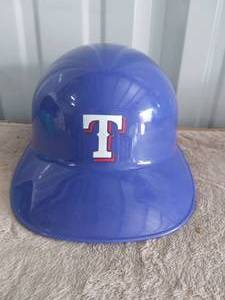 lot 143 image: Blue with White T Texas Rangers Souvenir Helmet
