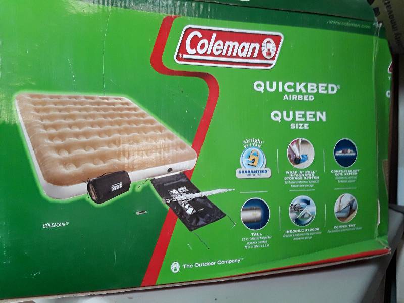 lot 114 image: Coleman air mattress queen size...