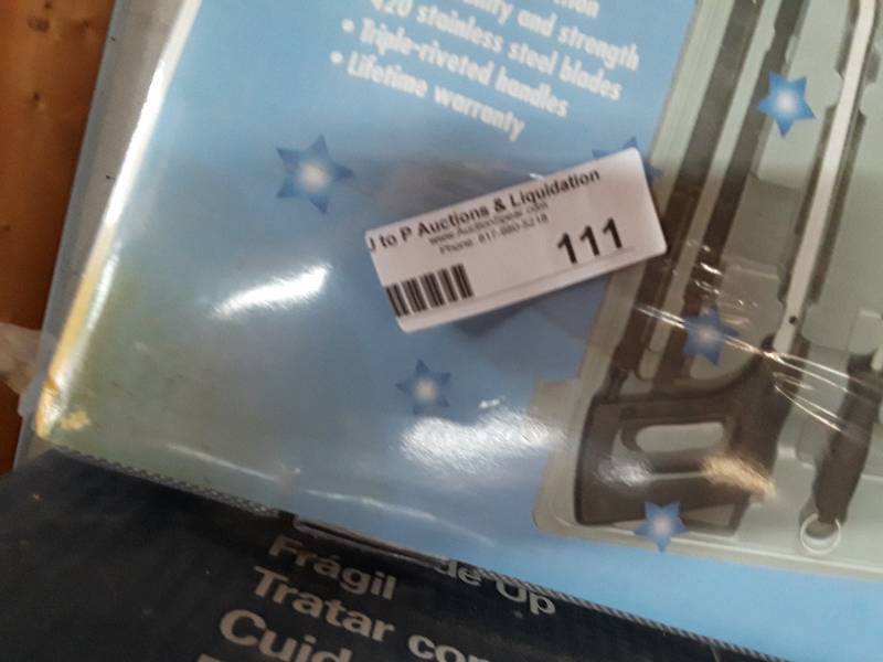 lot 111 image: Camp USA game processing set NIB...