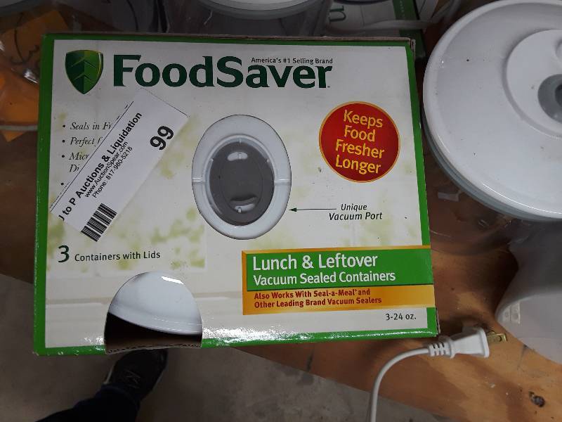 lot 99 image: food saver with 12 containers plus...