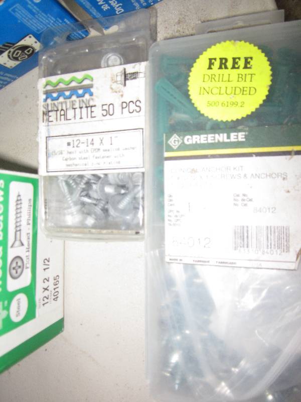 lot 53 image: Box of flat head 12 x 2 12, box of...