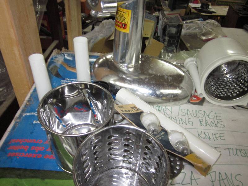 lot 88 image: Weston brand meat grinder with atta...