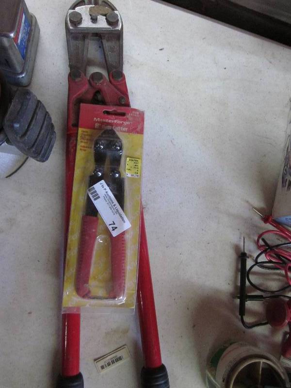 lot 74 image: 24 bolt cutter and 8 bolt cutter...