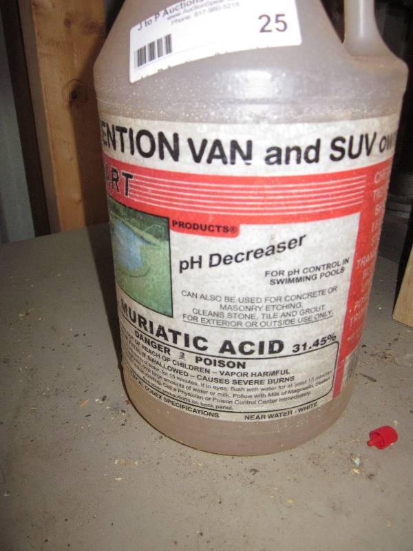 lot 25 image: Miratic acid x 1 gallon...