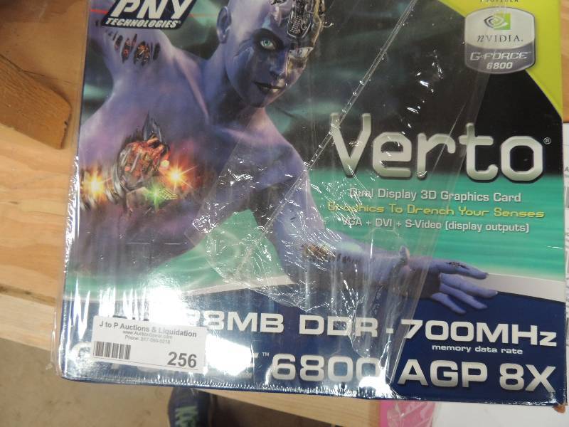 lot 256 image: VERTO DUAL DISPLAY 3D  GRAPHICS CARD, 128 MB DDR-700MHZ