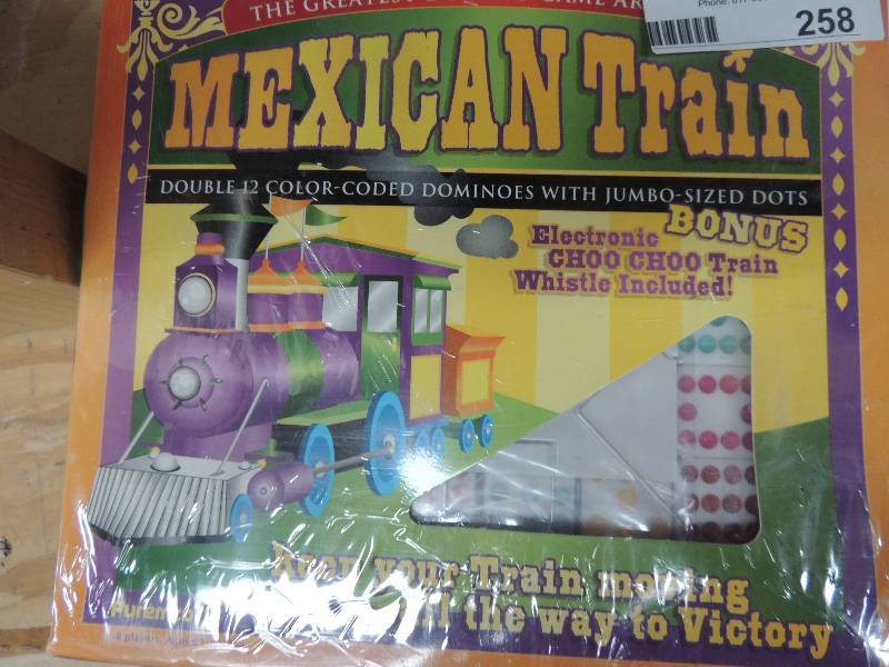 lot 258 image: Mexican Train domino game...