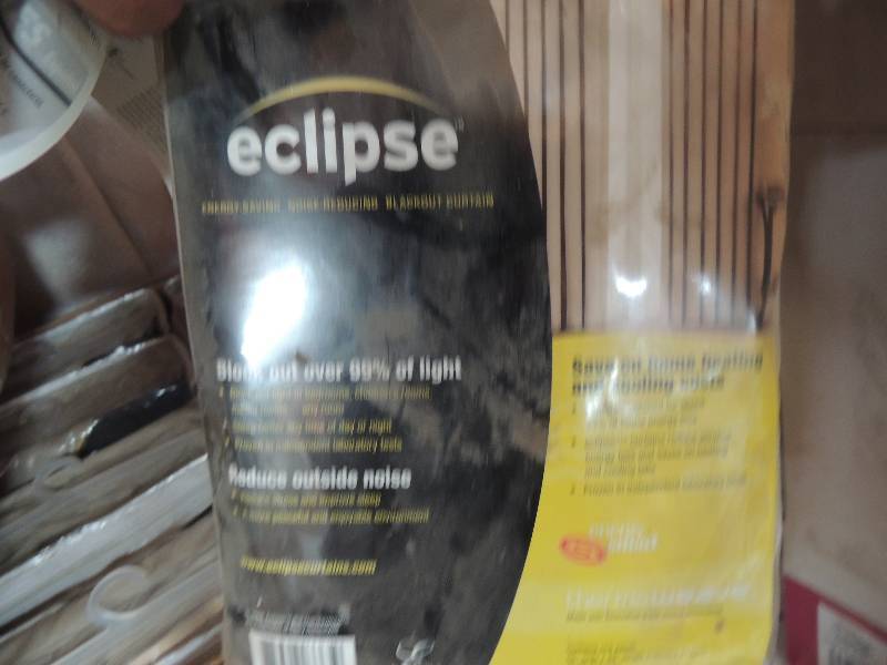 lot 167 image: Eclipse black out curtains. Color t...
