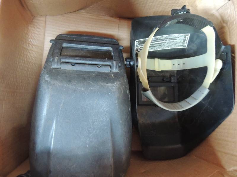 lot 165 image: 2 welding hoods...