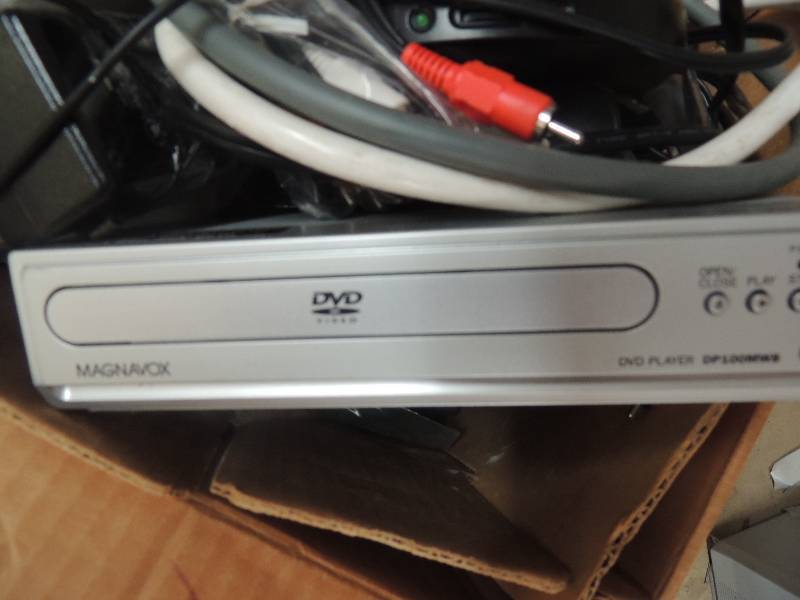 lot 183 image: Sony head phones  and DVD player...